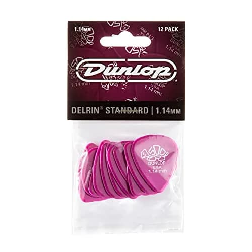 Jim Dunlop Delrin 500 Pick 1.14MM | 12 Pack for Guitar & Bass thumbnail 4