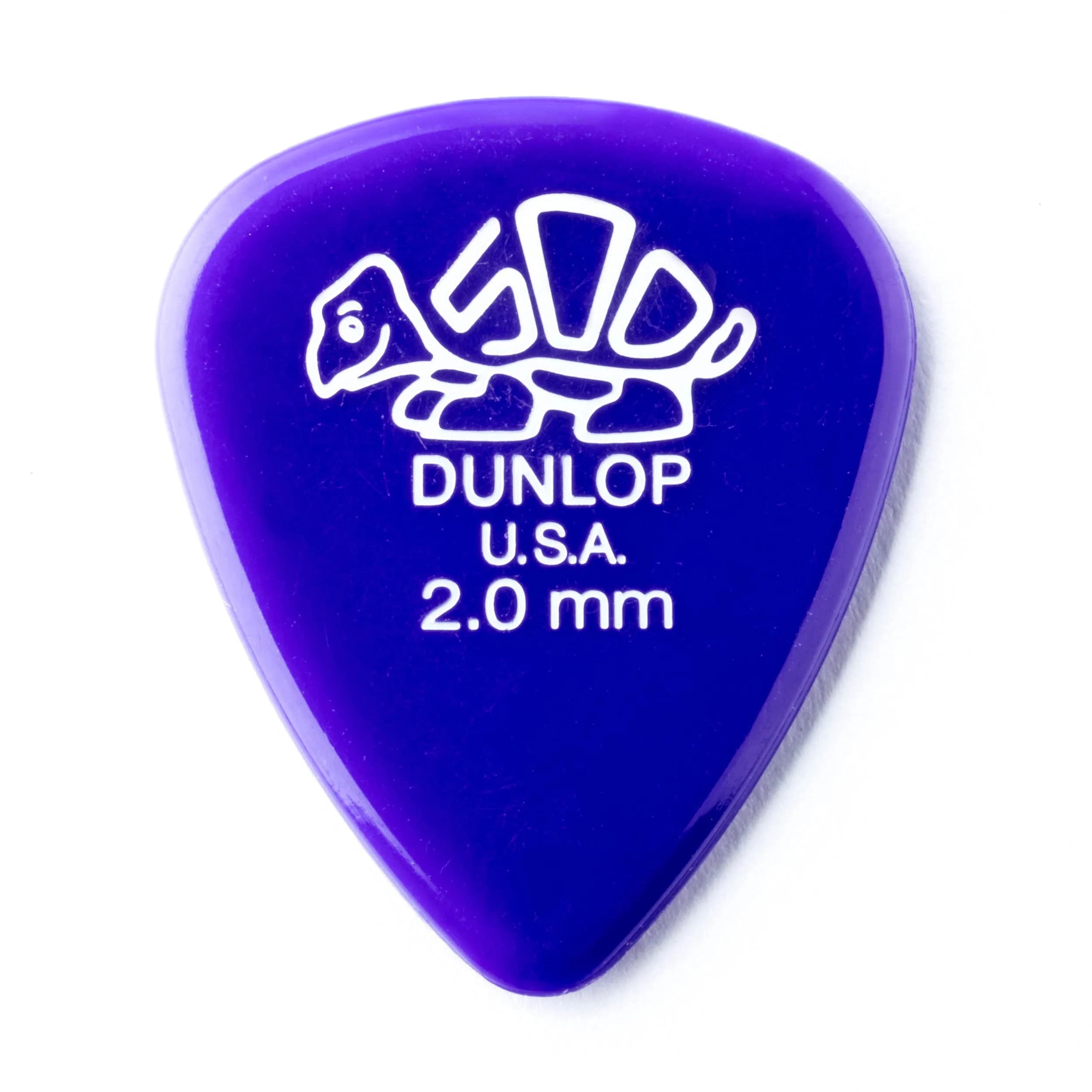 Jim Dunlop Delrin 500 Pick 2.0MM | 12 Pack Guitar Pick for Bass & Guitar - main product image