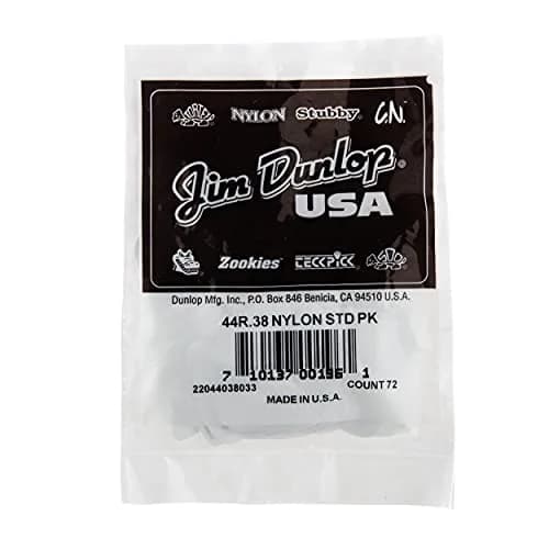 Jim Dunlop Nylon Standard Pick .38MM | Durable, Flexible & Smooth Tone for Guitar & Bass thumbnail 8