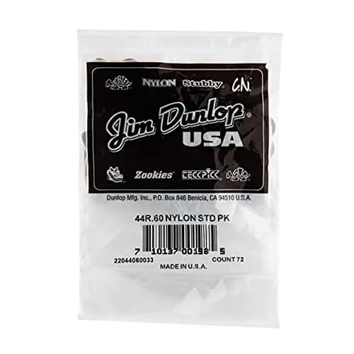 Jim Dunlop Nylon Standard Plectrum Light Gray .60mm | Classic Nylon Tone & Durability thumbnail 8