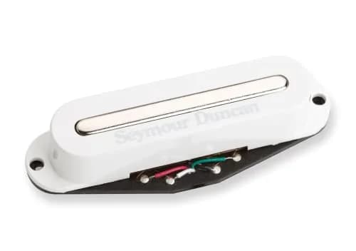 Seymour Duncan Hot Stack Strat - Neck/Middle -White -Electric Guitar Pickup | Vintage Hot Tone with Noise-Free Design thumbnail 1