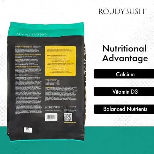 RoudyBush Daily Maintenance Bird Food Small Pellets 12.11 kg (25 lb) | Scientifically Formulated for Birds thumbnail 5