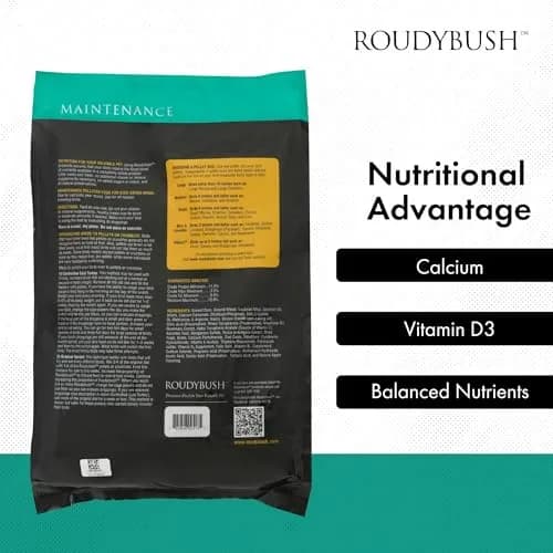 RoudyBush Daily Maintenance Bird Food Medium Pellets 12 kg (25 lb) | Wholesome Nutrition for Parrots, Cockatiels, Conures thumbnail 5