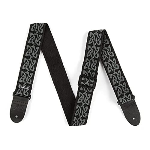 Jim Dunlop Classic Celtic Gray Guitar Strap | Adjustable Nylon Webbing with Custom Buckles thumbnail 2
