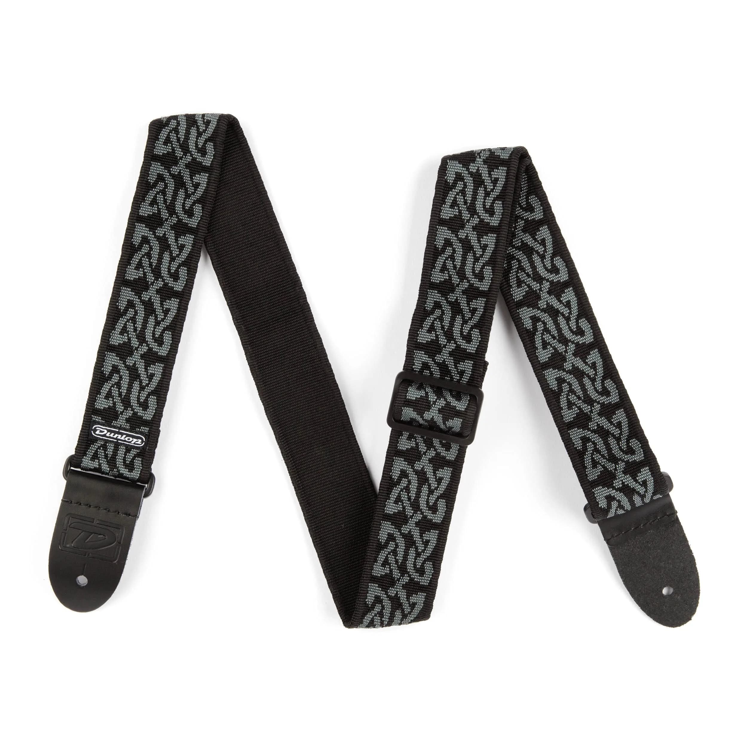 Jim Dunlop Classic Celtic Gray Guitar Strap | Adjustable Nylon Webbing with Custom Buckles - view 2