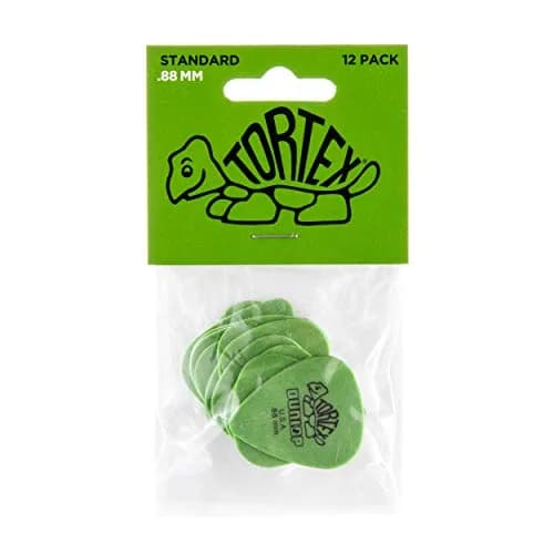 Jim Dunlop Tortex Standard .88mm Green Guitar Pick 12 Pack | Bright Snappy Attack for Versatile Tones thumbnail 8