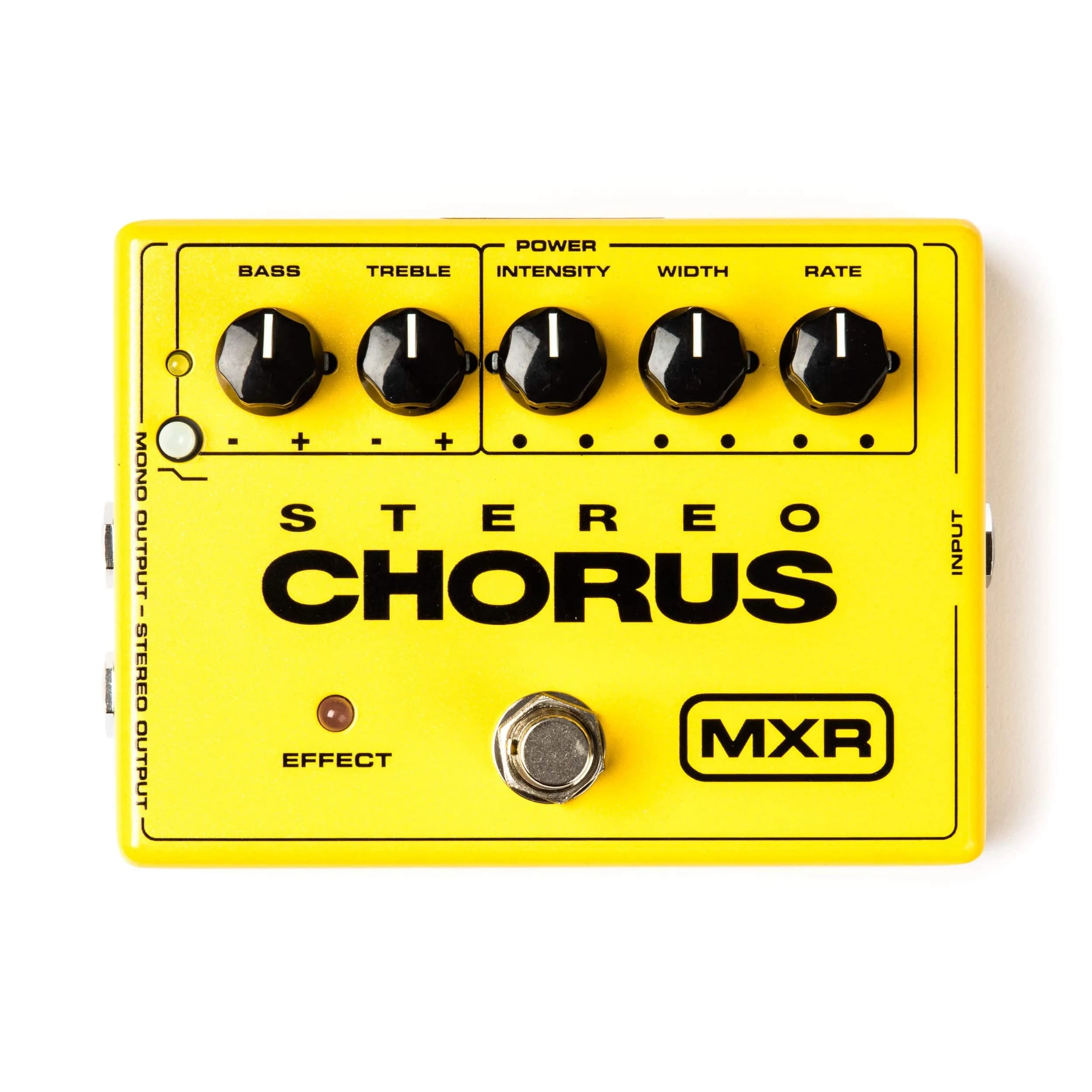 MXR Stereo Chorus Guitar Effect Pedal | Analog Modulation for Wide Tonal Spread — Yellow