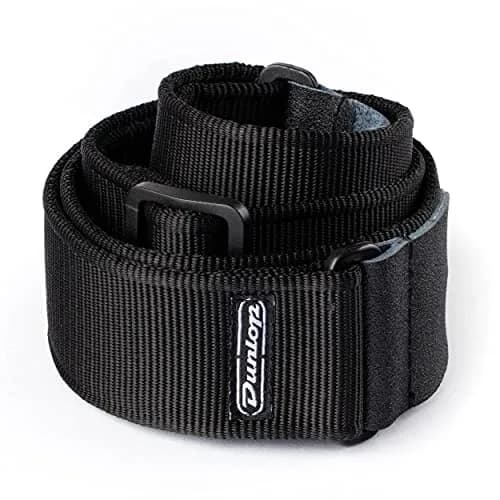Jim Dunlop Classic Black Strap 2" Wide (38" Length) | Patented Comfort Edge Webbing thumbnail 1