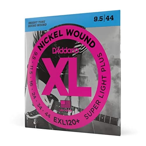 D'Addario XL Nickel EXL120+ Electric Guitar Strings 9.5-44 (2.69mm-1.12mm) | Bright Tone, Perfect Intonation thumbnail 1