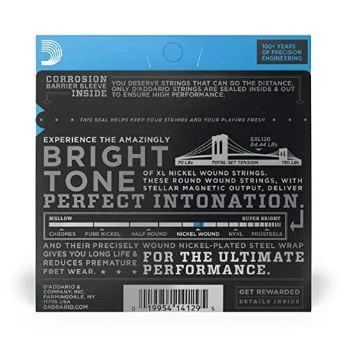 D'Addario XL Nickel EXL120 Electric Guitar Strings, Super Light 09-42 Gauge | Bright Tone, Perfect Intonation thumbnail 2