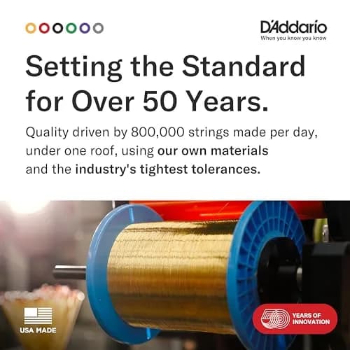 D'Addario EJ10 80/20 Bronze Acoustic Guitar Strings, Extra Light 10-47 | Bright, Treble-Heavy Tone thumbnail 6