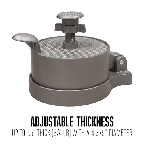 Weston Burger Press Makes 4 ½" Diameter Patties | Heavy-Duty Cast Aluminum Nonstick thumbnail 5