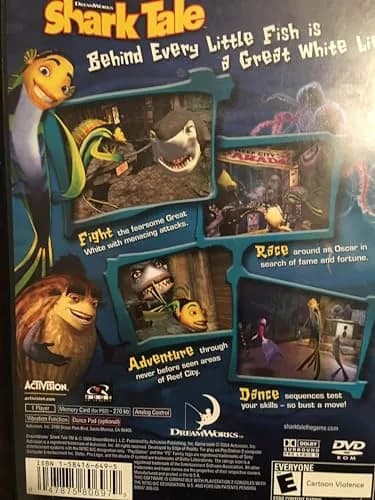 ACTIVISION Shark Tale PlayStation 2 | Action / Adventure Game with Movie Clips & Original Cast Voice thumbnail 3