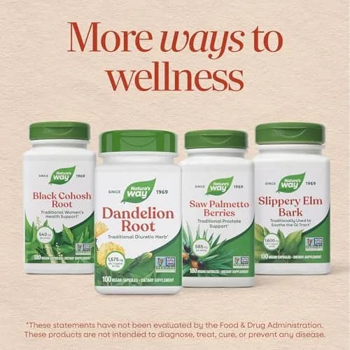 Nature's Way Dandelion Root Capsules 180 Count | Traditional Diuretic Herb thumbnail 8
