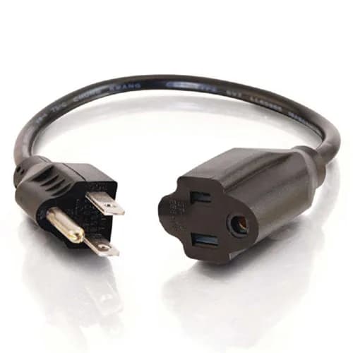 C2G 3FT Power Extension Cord 18 AWG | Universal 3-Pin Male-Female for TV, Computer & More thumbnail 3