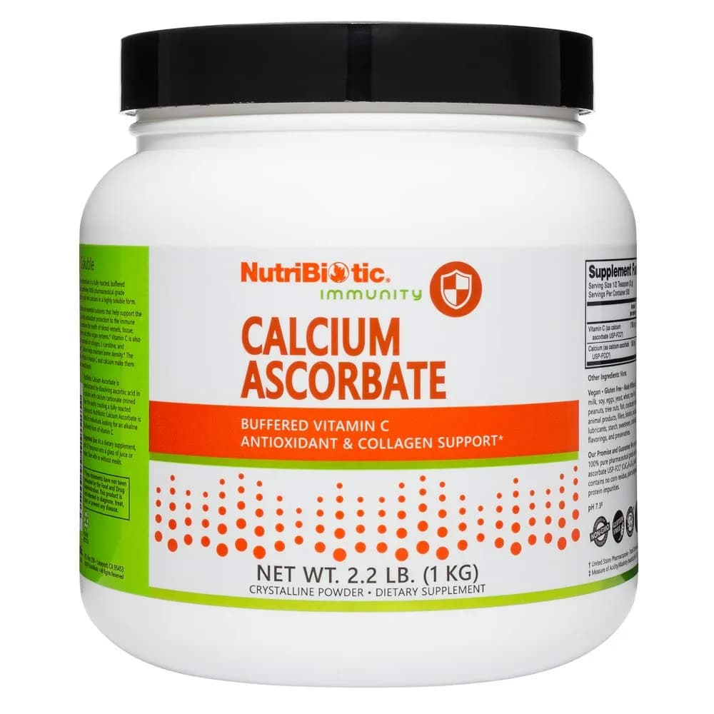 NutriBiotic Calcium Ascorbate Vitamin C Powder | Buffered Antioxidant & Collagen Support (2.2 lb) — Default