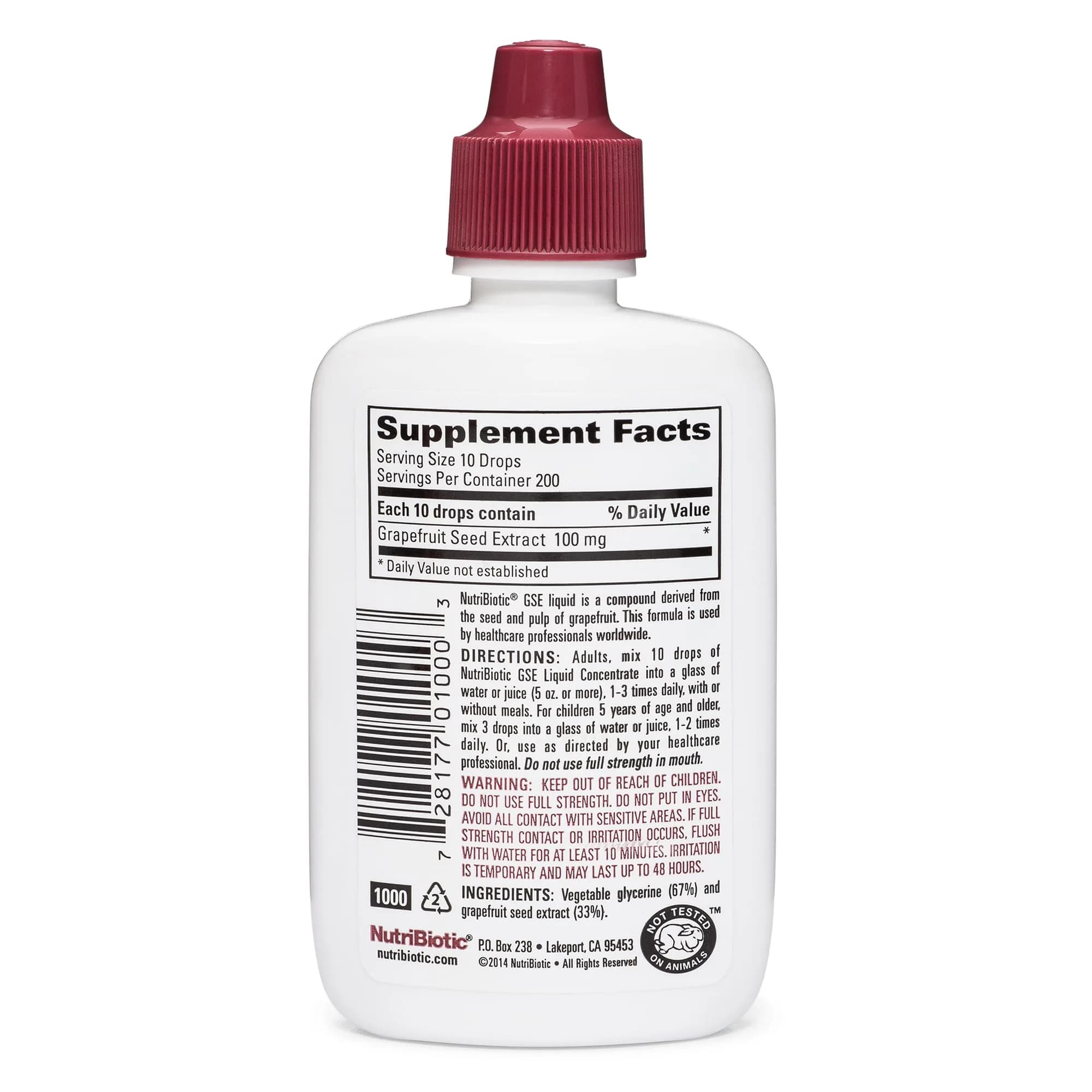 NutriBiotic Grapefruit Seed Extract Liquid 60ml (2 Fl Oz) | Potent Immune Support with Bioflavonoids - view 2
