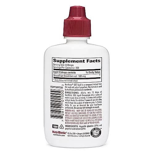 NutriBiotic Grapefruit Seed Extract Liquid 60ml (2 Fl Oz) | Potent Immune Support with Bioflavonoids thumbnail 2