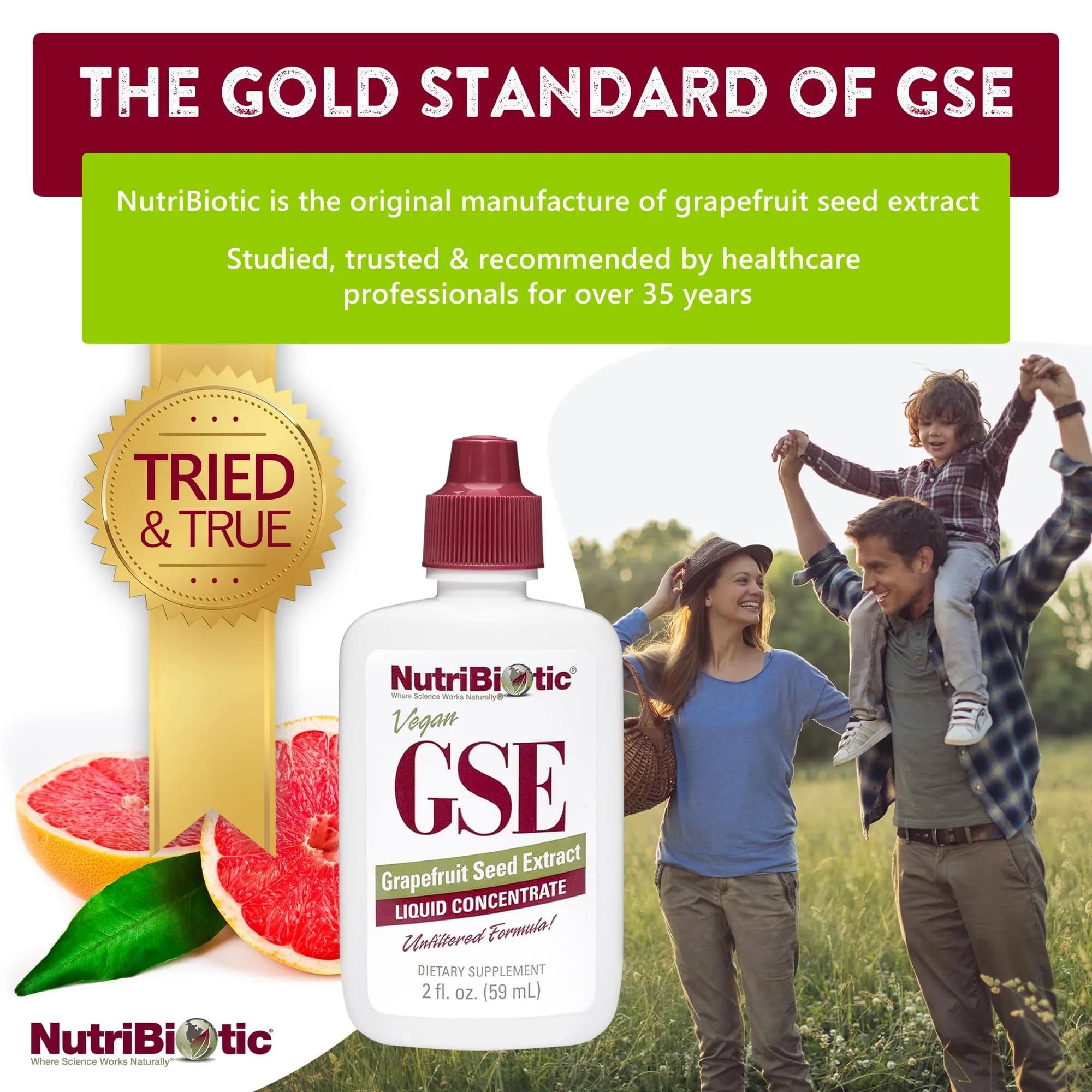 NutriBiotic Grapefruit Seed Extract Liquid 60ml (2 Fl Oz) | Potent Immune Support with Bioflavonoids - view 3