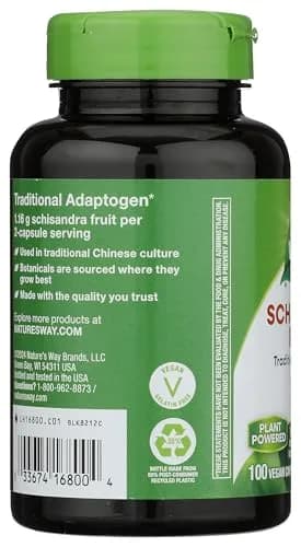 Nature's Way Schisandra Fruit 1,160 Mg Vegetarian Capsules 100 Count | Non-GMO Project Verified & TRU-ID Certified thumbnail 5