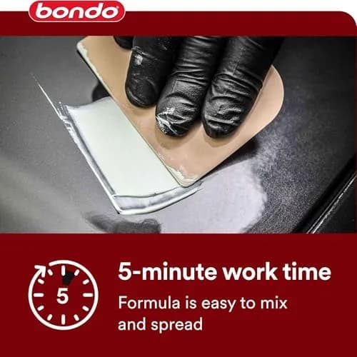 3M Bondo Glazing and Spot Putty 4.5 oz | Fills Pinholes, Scratches & Cracks, Fast Drying thumbnail 6
