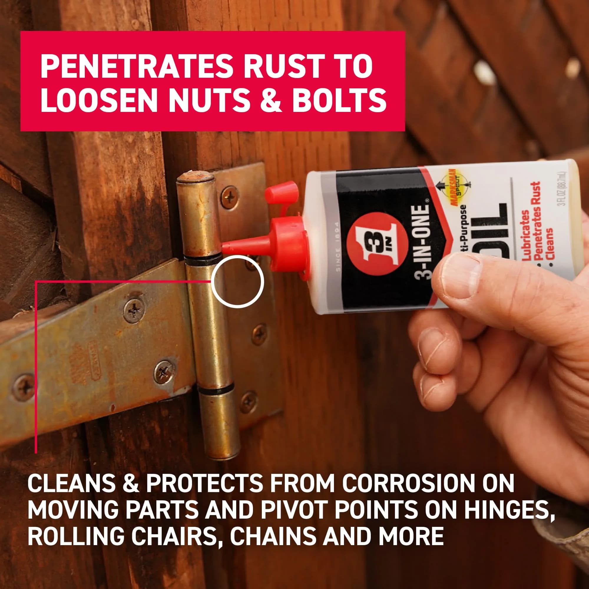 3-IN-ONE Multi-Purpose Oil 89ml (3 Fl Oz) | Lubricates, Cleans, Protects Against Rust & Corrosion - view 4