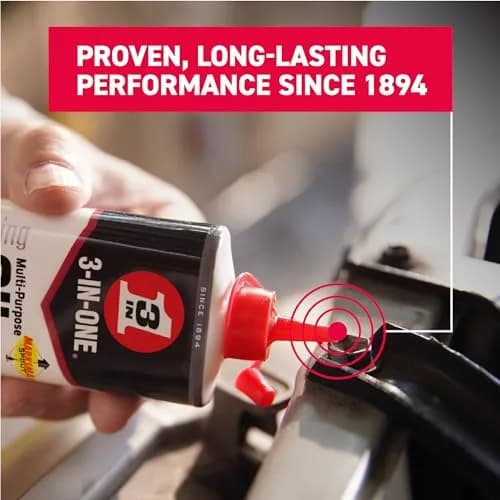 3-IN-ONE Multi-Purpose Oil 89ml (3 Fl Oz) | Lubricates, Cleans, Protects Against Rust & Corrosion thumbnail 5