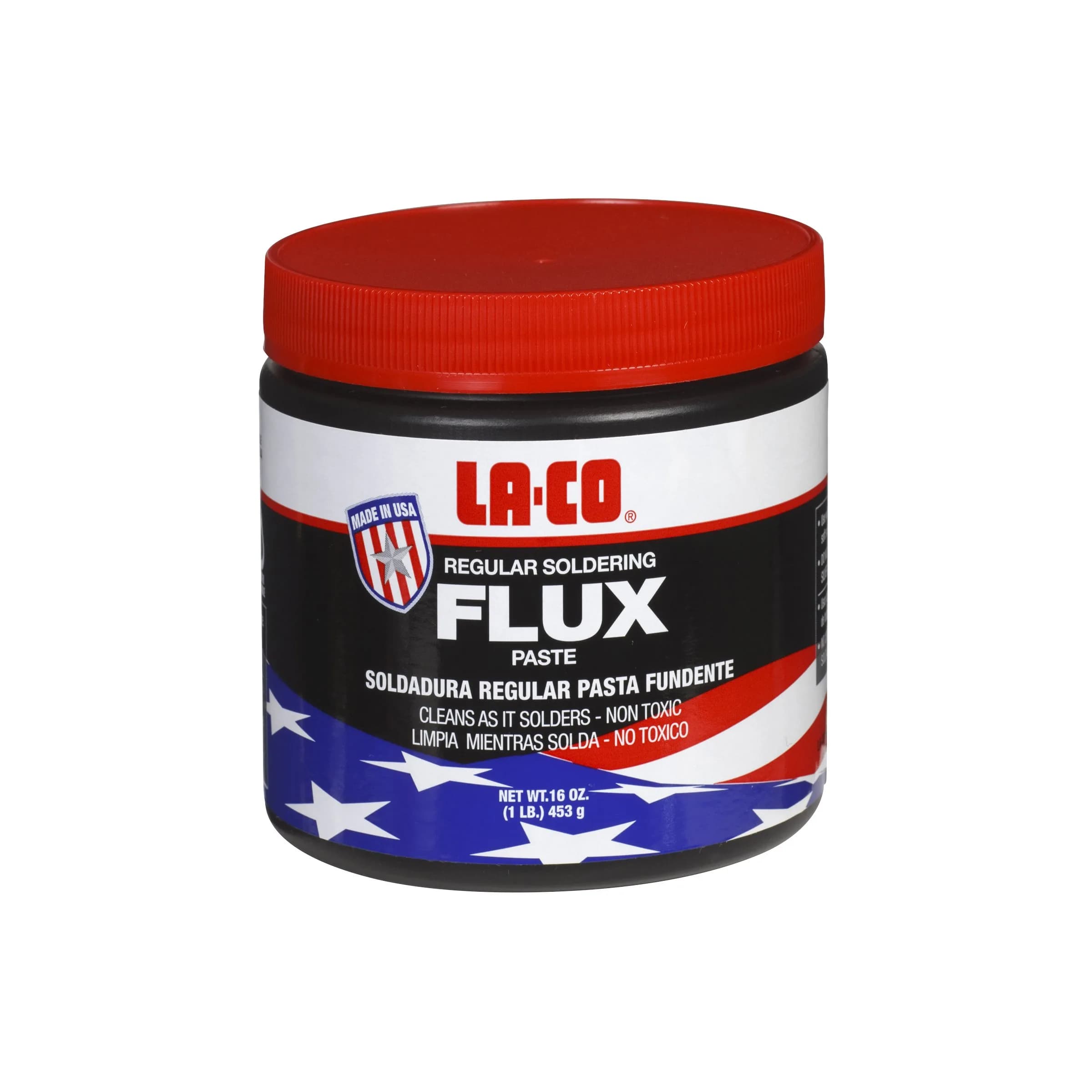 La-Co Regular Soldering Flux Paste 454 g (1 lb) | Water Soluble ASTM B813 Certified — 1 lbs