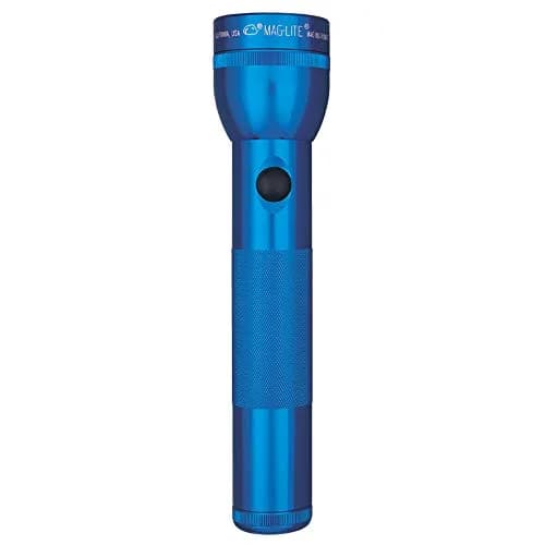 MagLite Heavy-Duty Incandescent 2-Cell D Flashlight | 27 Lumens, 21.5 cm (8.5 in) Length, Blue thumbnail 1