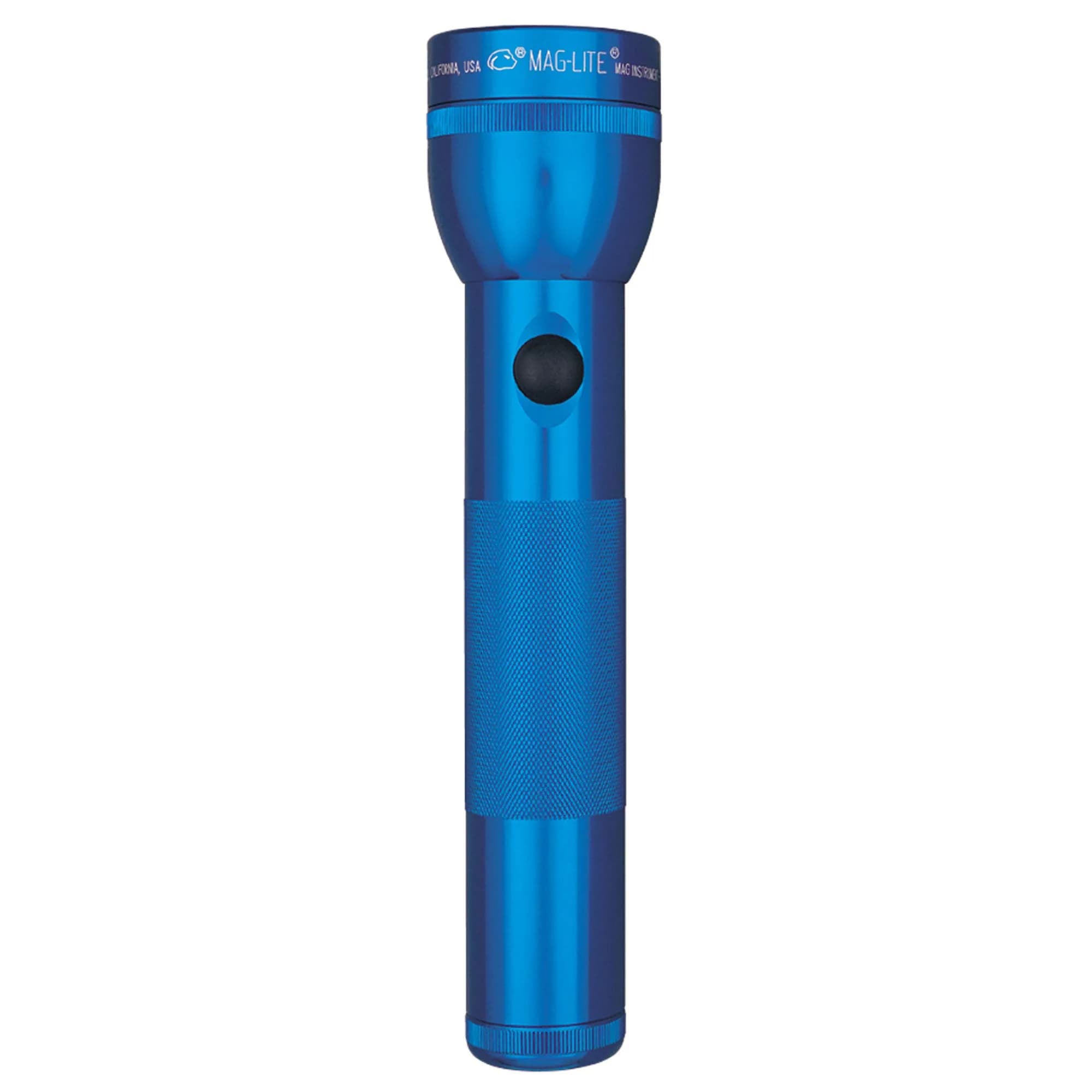 MagLite Heavy-Duty Incandescent 2-Cell D Flashlight | 27 Lumens, 21.5 cm (8.5 in) Length, Blue - main product image