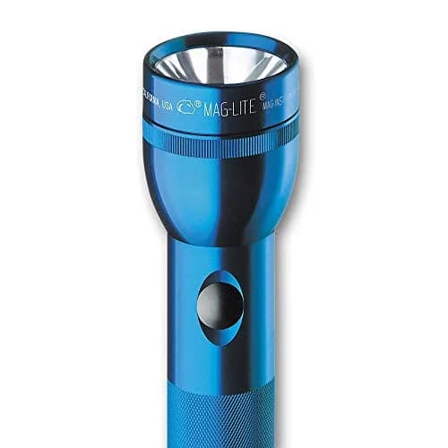 MagLite Heavy-Duty Incandescent 2-Cell D Flashlight | 27 Lumens, 21.5 cm (8.5 in) Length, Blue thumbnail 2