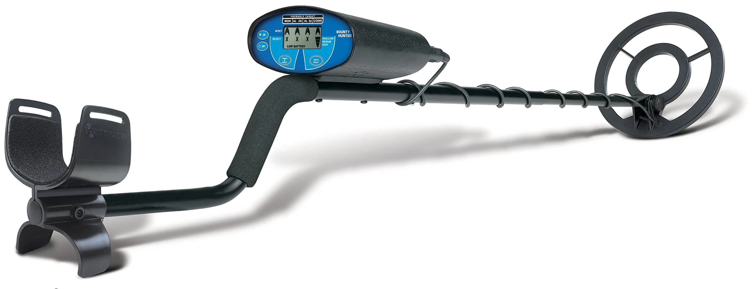 Bounty Hunter Quick Silver Metal Detector with 8" Waterproof Coil & LCD Display | Lightweight & Easy to Use - view 3
