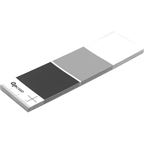 QpCARD QpCard 101, 3 Cards with Black / Gray / White Colors | Neutral White Balance Aid (115 chars) thumbnail 1