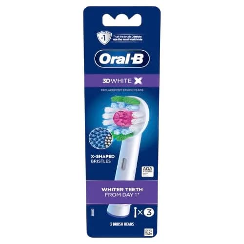 Oral-B 3D White Electric Toothbrush Replacement Brush Heads 3 Count | Polishing Cup for Stain Removal thumbnail 1