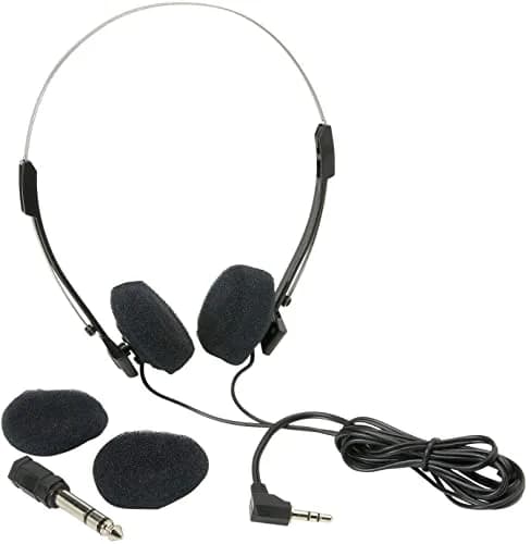 Parts Express Mini Stereo Lightweight Headphones with 4 Foot Cord | Hi-Fi Portable On-Ear Headphones thumbnail 2
