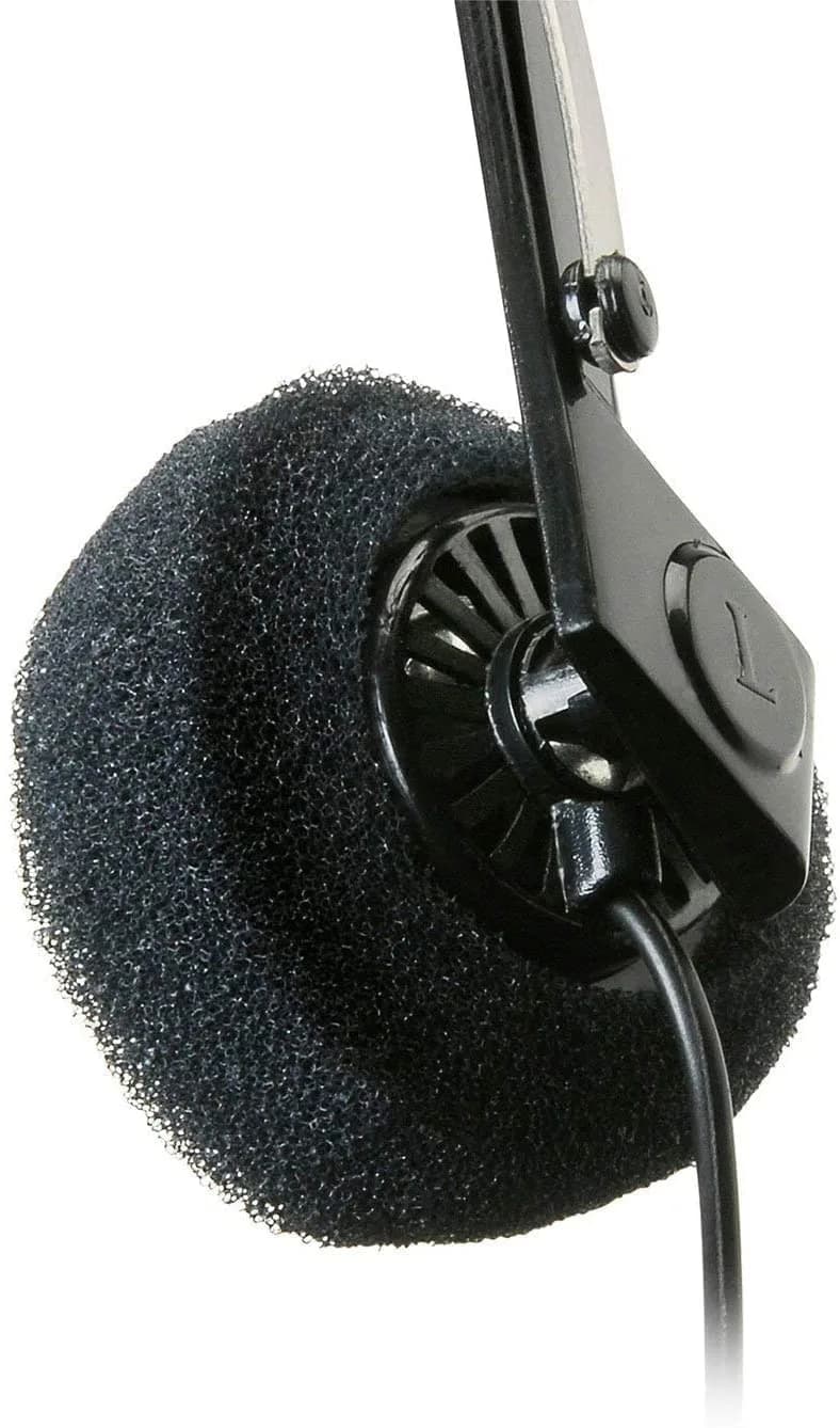 Parts Express Mini Stereo Lightweight Headphones with 4 Foot Cord | Hi-Fi Portable On-Ear Headphones - view 3