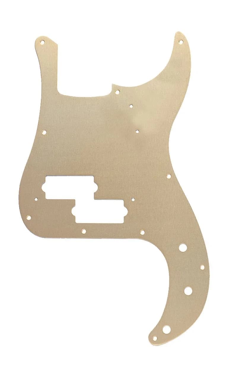 Fender Precision Bass - (10-Hole) Gold Anodized, 1-Ply | Classic USA Bass Part with Gold Finish - main product image