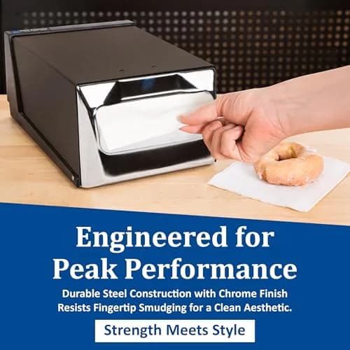 San Jamar Countertop Napkin Dispenser Black | Modern Style, Alloy Steel, 300 Napkin Capacity thumbnail 4