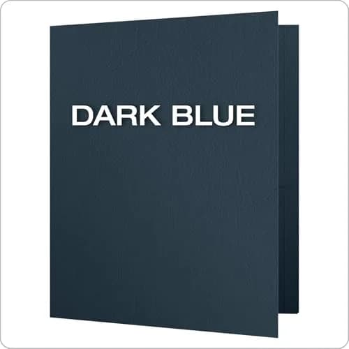Oxford Twin-Pocket Folder, Textured Paper, Letter Size, Dark Blue | Holds 100 Sheets, Box of 25 thumbnail 3