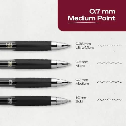 Uni-Ball 207 Retractable Gel Pens Black Ink 0.7mm Medium Point 4 Count | Smooth Writing for Students & Office thumbnail 5
