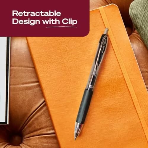 Uni-Ball 207 Retractable Gel Pens Black Ink 0.7mm Medium Point 4 Count | Smooth Writing for Students & Office thumbnail 6