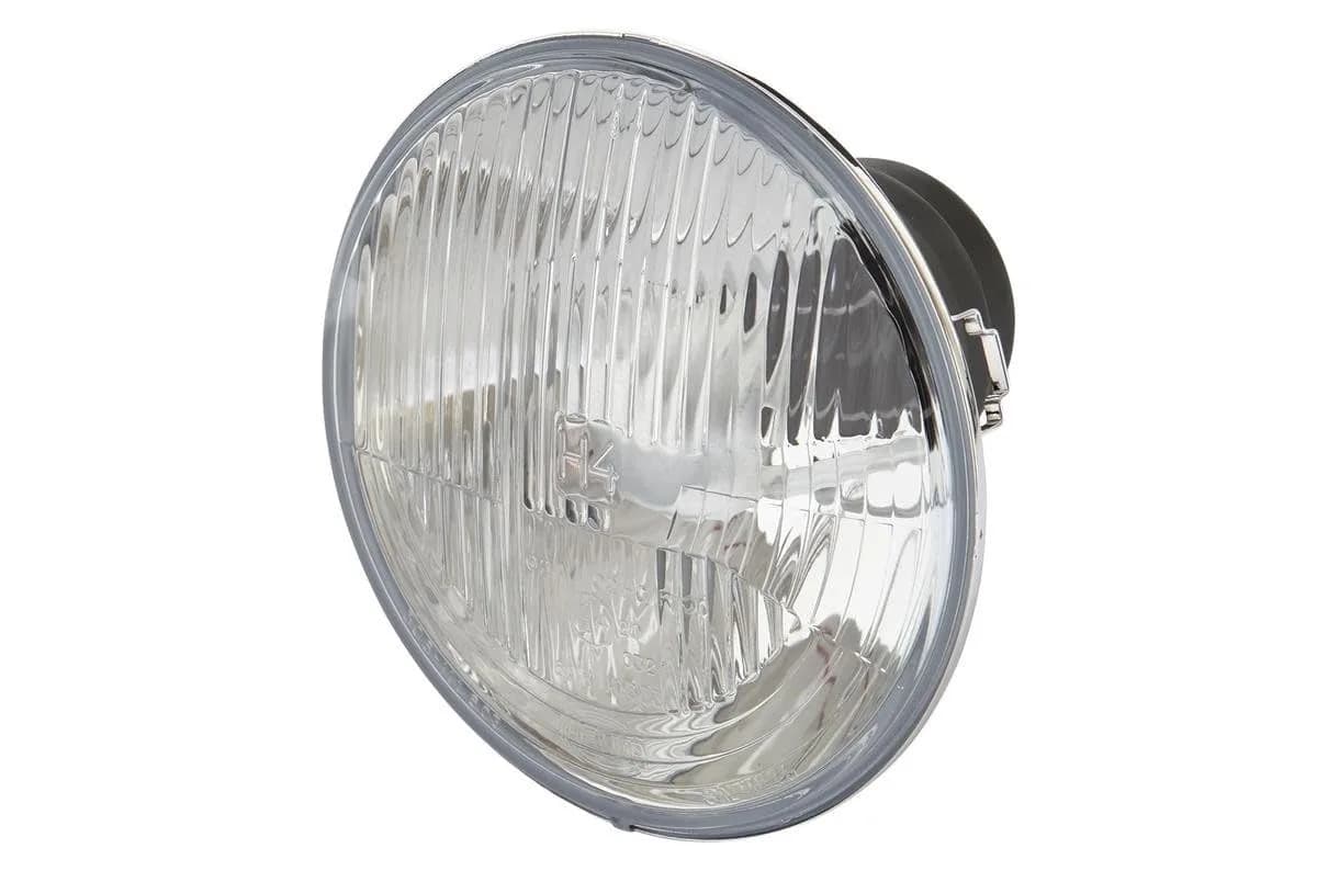 Hella 002395991 7" H4 Headlamp | Single High/Low Beam, 12V, Metal