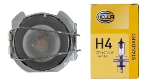 Hella 002395991 7" H4 Headlamp | Single High/Low Beam, 12V, Metal thumbnail 4