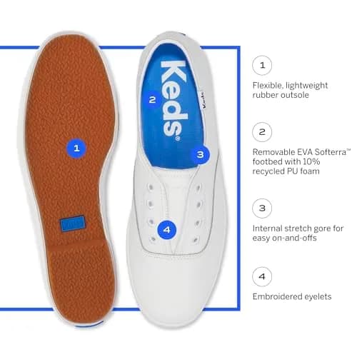 Keds Women’s Chillax Slip On Sneakers 10 | Lightweight, Washable Casual Shoes thumbnail 6
