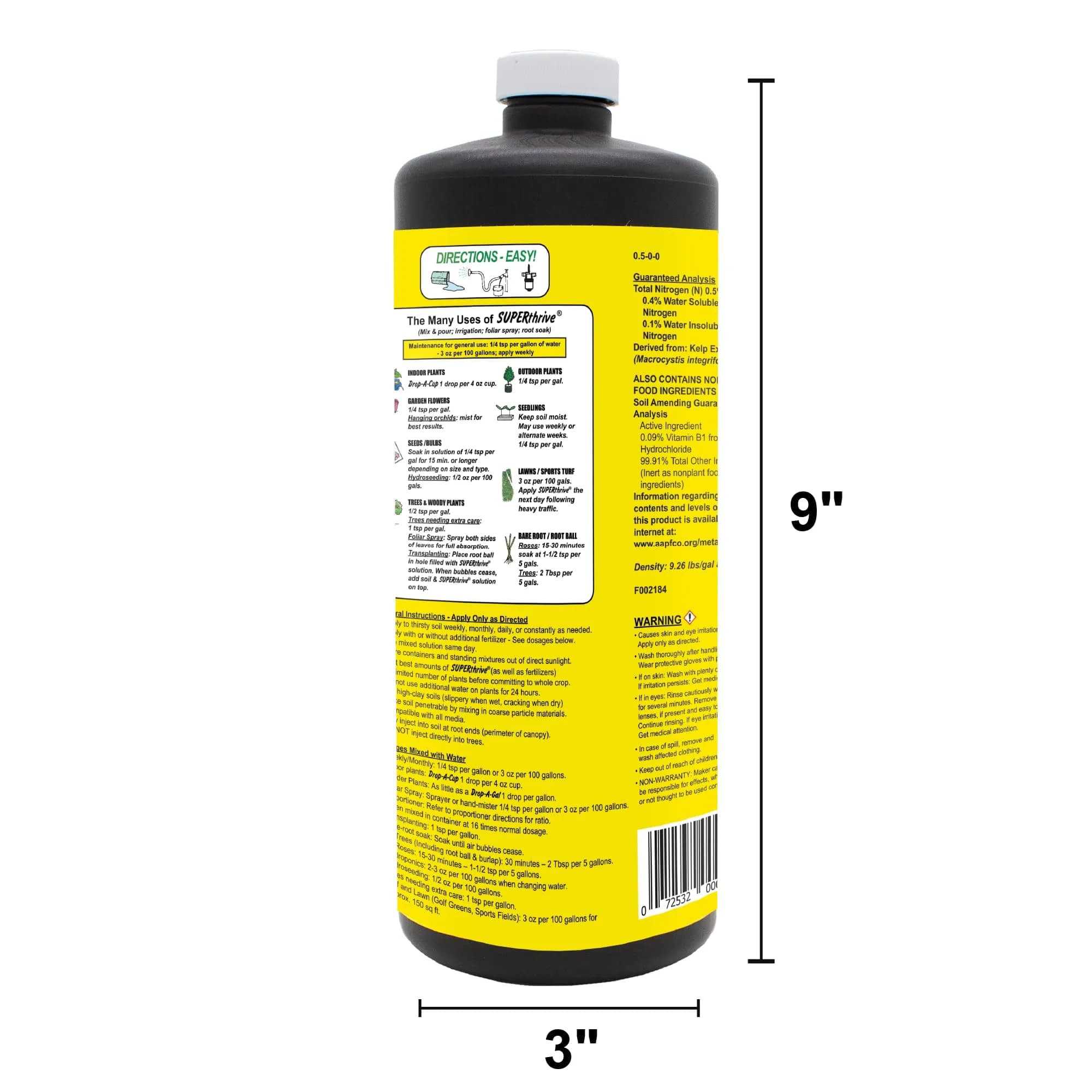 SUPERthrive Plant Vitamin Solution 960ml (1 Quart) | Stimulates Natural Plant Hormones for Faster Growth - view 2