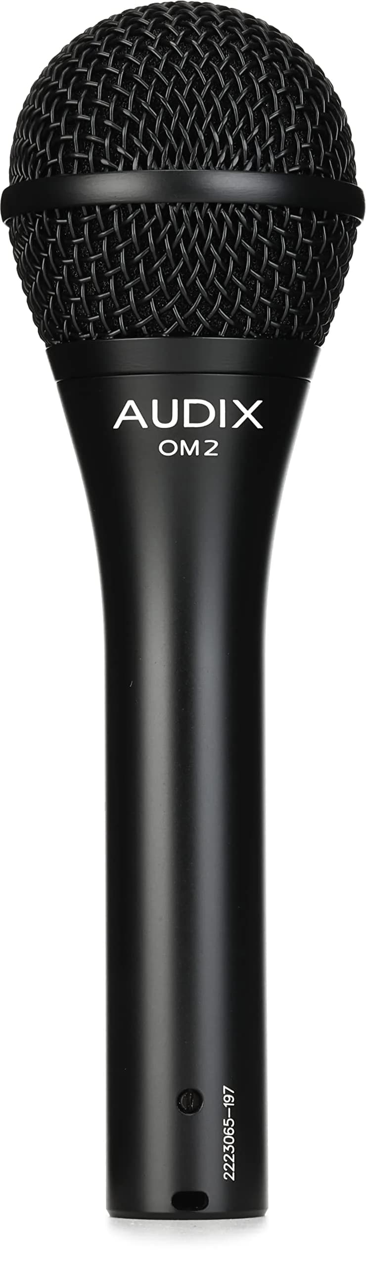 AUDIX OM2 Dynamic Vocal Microphone | Hypercardioid, High SPL, Clear Sound, 50Hz-16kHz, 1.7mV @ 1k — Black