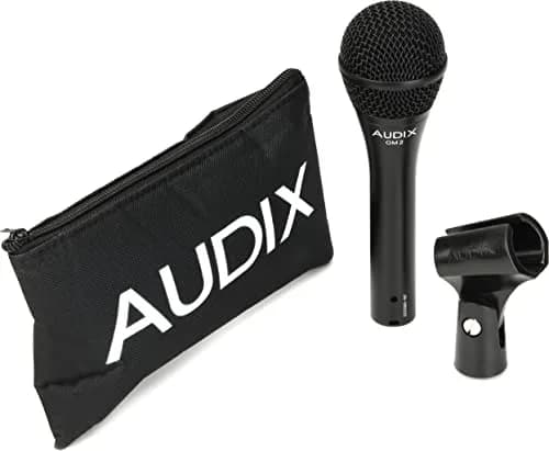 AUDIX OM2 Dynamic Vocal Microphone | Hypercardioid, High SPL, Clear Sound, 50Hz-16kHz, 1.7mV @ 1k thumbnail 2