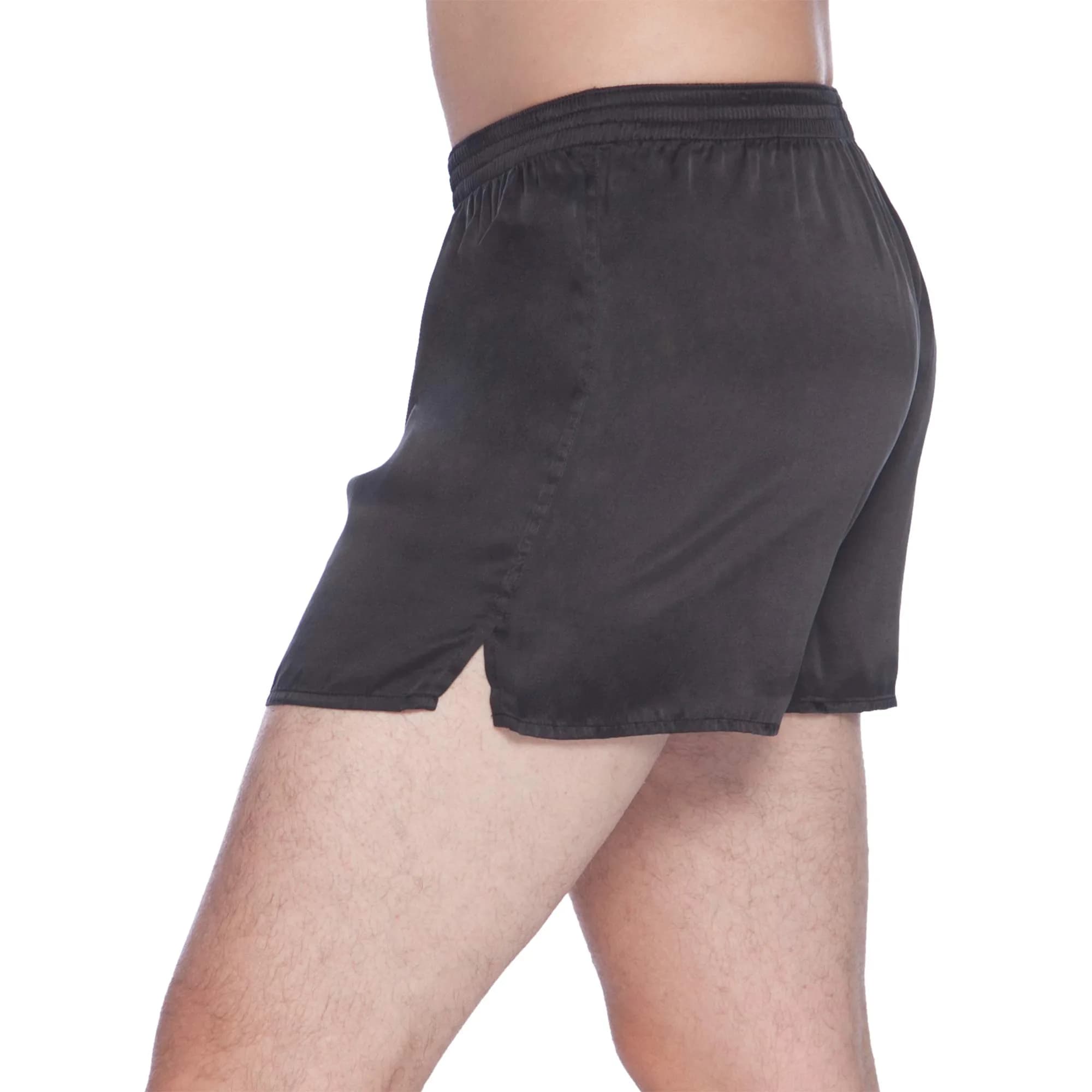 INTIMO Classic Silk Boxers Black Small | All-Day Comfort & Luxury Silk Feel thumbnail 6
