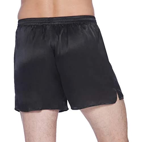 INTIMO Classic Silk Boxers Black Small | All-Day Comfort & Luxury Silk Feel thumbnail 2