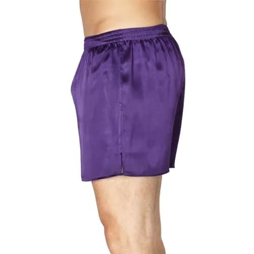 INTIMO Classic Silk Boxers Amethyst Small | All-Day Comfort & Luxury Silk thumbnail 3